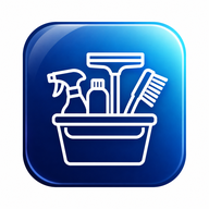 Scenic Sweeps cleaning caddy icon